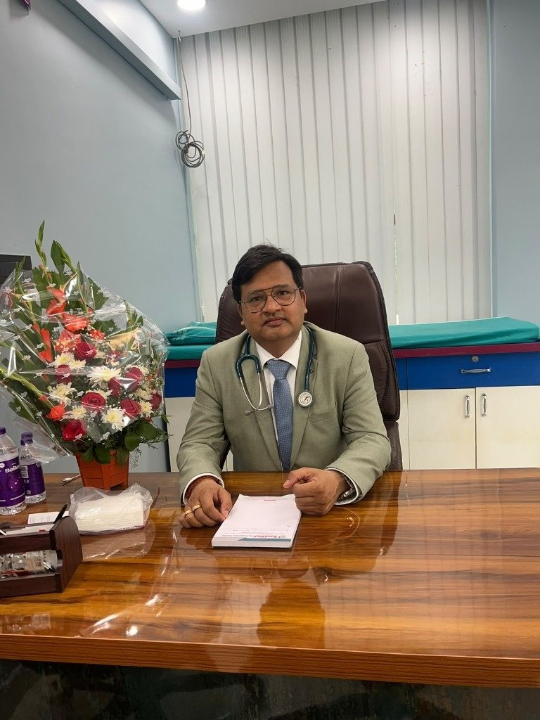 Dr Manoj Tiwari, Managing Director, at his desk